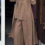 Women's Casual Cotton and Linen Long-sleeved Shirt