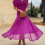 🔥Limited time promotion Women's Elegant Mesh Boutonniere Dress
