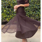 🔥Limited time promotion Women's Elegant Mesh Boutonniere Dress