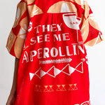 Linen Blend Unique Printed Shirt Top and Elastic Waisted Loose Pocket Shorts Set