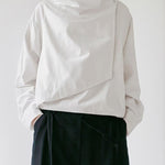 Casual Loose Black Stand Collar Outerwear