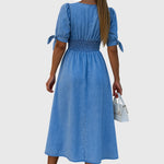 Jacqueline™ | Elegant Denim Dress