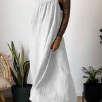 Casual loose suspender dress