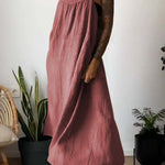 Casual loose suspender dress