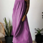 Casual loose suspender dress