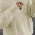 Women���s Fluffy Cashmere-Like Knit Jumper