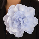 Flower Shape Solid Color Brooch Accessories