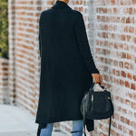 Fireside Pocketed Oversized Drape Neckline Knit Cardigan
