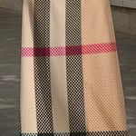 High Waisted Loose Printed Split-Joint Striped Long Skirts Skirts