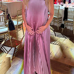 Margovil Strapless Tube Gradient Ombre Satin Maxi Party Dress