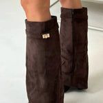 HARRIET | WOMEN'S LEATHER THIGH-HIGH BOOTS WITH BUCKLE