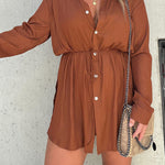 Kami Silky Shirt + Shorts Set