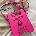 Original Stylish Letter Print PU Shoulder Bag