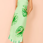 Strapless Printed Bodycon Midi Skirt
