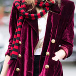 Golden velvet temperament party ladies mid-length suit jacket