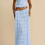Passion and Romance Pleated Back Elastic Straps Adjustable Halter Tank