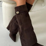 HARRIET | WOMEN'S LEATHER THIGH-HIGH BOOTS WITH BUCKLE