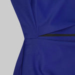 Loose Puff Sleeves Asymmetric Split-Joint Zipper Stand Collar Outerwear