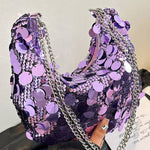 Streamer Sequin Chain Underarm Bag