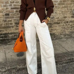 Women's V-neck Button Knitted Cardigan
