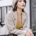 Personality Striped&Plaid Beret Hat