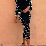 Margovil Cold Shoulder Batwing Sleeve Waisted Tie Dye Dress