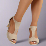 Paloma | Cutout Open-Toe Heels