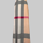 High Waisted Loose Printed Split-Joint Striped Long Skirts Skirts