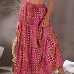 bohemian beach dress resort skirt