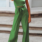 Summer Fashion Sexy Tube Top Strapless Casual Jumpsuit