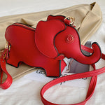 PU Elephant Shape Shoulder Bag Handbag