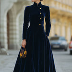 Gloria | A-Line Dress Featuring Elegant Gold Accents