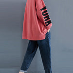 Stylish Letter Print Round-Neck Sweatshirt
