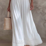 Vintage Square-neck Pleated Waist Cotton Linen Jumpsuit