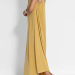 Flawless and Free One Shoulder Relaxed Slit Maxi Dress