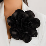 Flower Shape Solid Color Brooch Accessories