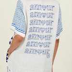 Unique Dragon Print Short Sleeve Loose Shirt and Elastic Waist Pocket Pants Set
