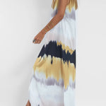 Make Them Proud Satin Tie-dye Print Relaxed Maxi Dress