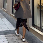 Boyfriend style mid-length blazer
