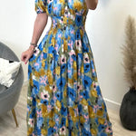 Flower Print Magic Long Maxi Sun Dress