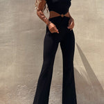 SORAYA TEJA Short Sleeve Ring Jumpsuit