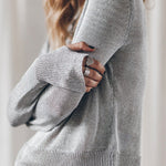 THE SILVER METALLIC KNITTED SWEATER