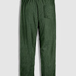 Men's Textured Half Button Corduroy Long Sleeve Shirt and Casual Pants Set