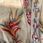 Men's Spring/Summer Fashion Retro Western Style Suede Embroidered Short Sleeve Shirt