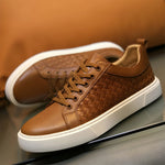Enrique Woven Leather Sneakers