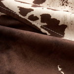 Retro Cow Print Suede Single-breasted Slim-fit Vest