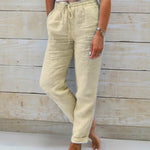 Allison - Luxury Linen and Cotton Tailored Dress Trousers