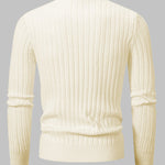 Men's Classic Geometric Slim Stand Collar Sweater