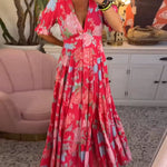 Catrisa™ | Floral Print V-neck Pocket Dress