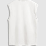 Men's Solid Color Suede Sleeveless Round Neck T-shirt